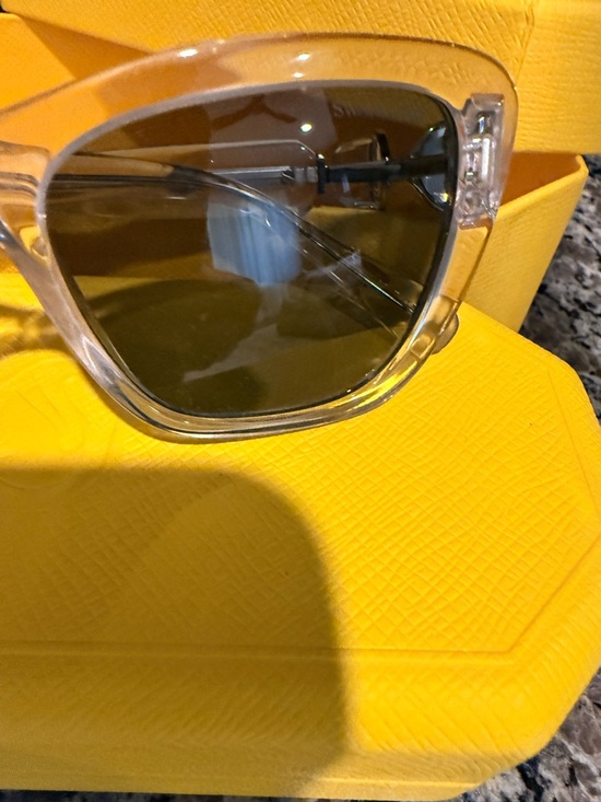 Swarovski Clear Transparent Frame Sunglasses with Gray Lenses and Crystals main image 13